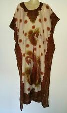 Maxikleid Strandkleid Sommerkleid Kaftan Boho Jellabiya Abaya Kimono Gr. M - XXL