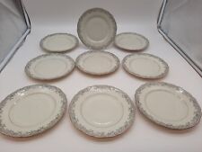 9x Hutschenreuther Madeleine  1814 C M HR 1939 Kuchenteller Goldrand + Motiv