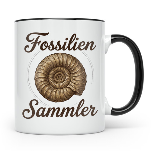 Fossilien sammler tasse mit - fossilien,