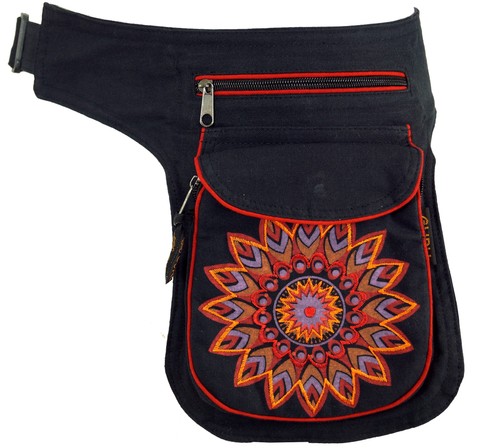 Stoff sidebag gürteltasche - stoff, +