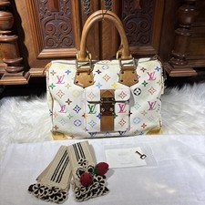 Original Louis Vuitton Speedy 30 Multicolor Monogram Tasche Takashi Murakami