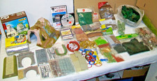 Konvolut Spur H0 Landschaftsbaumaterial - Bäume, Streumaterial uvm. BASTLERPAKET