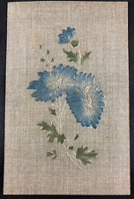 AK - antike Postkarte um 1900 - Prägedruck - optisch wie auf Leinen gestickt