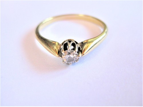 Antiker ring gold 585 mit - gold,