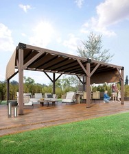12x20 FT Wood Pergola with