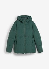 Wattierte Steppjacke kurz Gr. 44 Schattengrün Damen Winter-Jacke Parka Neu