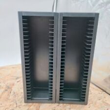 2xMinidisc Minidisk MD´s Regal teil Metall Alu Regal 2 Regal für 50 MD's MD