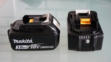 2 Stück Original Makita 18V 3.0 Ah Akku BL1830B Li-Ion Akku mit LED Ladeanzeige