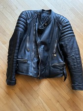 Original Moto Cuir 70er 80er Motorradjacke Lederjacke Gr. 48 Vintage