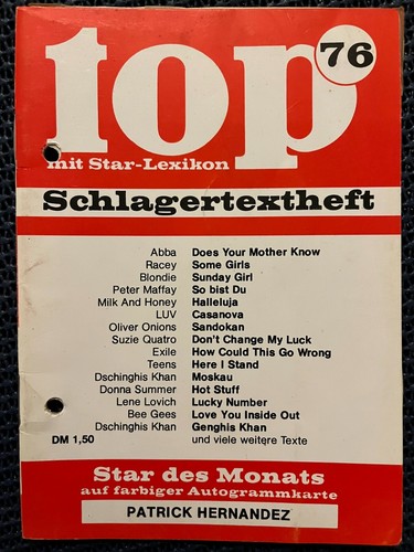 Top schlagertextheft 76 - schlagertextheft,