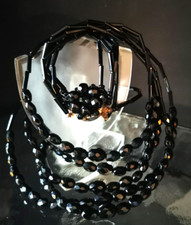 Kette Glasperlen geschliffen