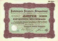 Brandenburg Wood Industry 1928