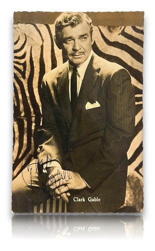 Clark gable autogramm alte - autogramm,