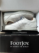 FootJoy Herren Versaluxe Golf Schuhe Weiß Leder Gr.45