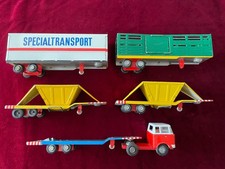 MSB DDR Blech Blechspielzeug Fahrzeugset LKW Spezialtransport Auflieger M 1:34