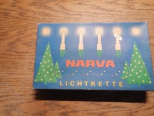 DDR Weihnachtsbaumbeleuchtung   Lichterkette Narva  10er weiß   OVP
