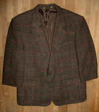 " HARRIS TWEED " Herren- SAKKO / JACKETT " BOECKER " in braun - oliv ca. Gr. 50