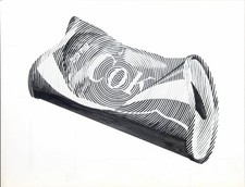 Tuschezeichnung von Cola-Dose