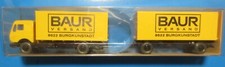 WIKING LKW 1:87 -MB- Koffer-Lastzug -BAUR-Versand - 27459/1