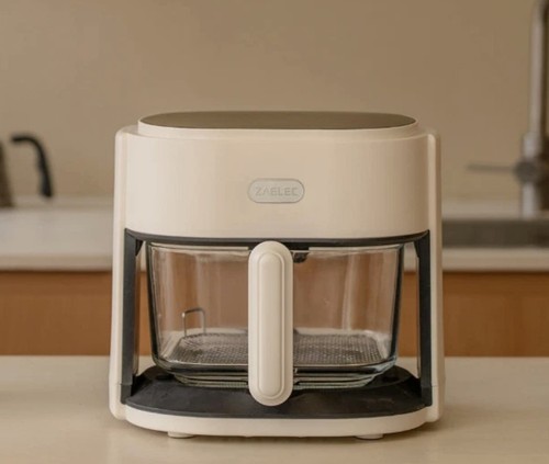 Zaelec glas luft friteuse - 6l,