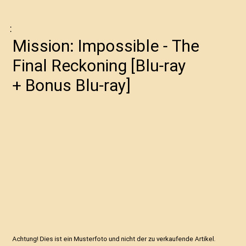 Mission impossible the - mission:,