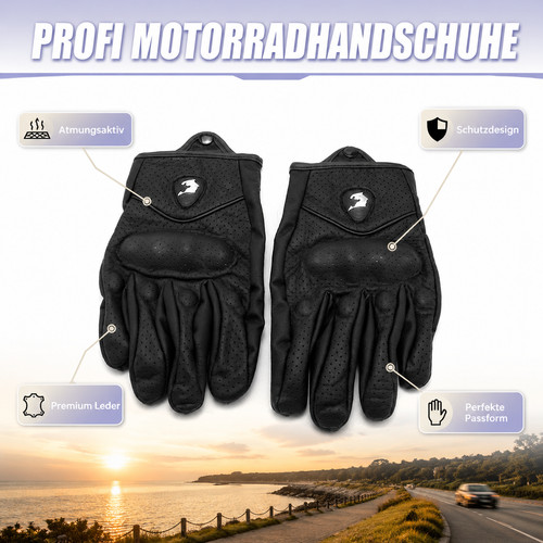 Retro leder fahrhandschuhe - retro,