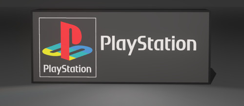Playstation led lightbox lamp - led,