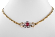 Collier Rubin 1,35 ct + 42