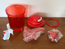 TUPPERWARE Handzerkleinerer Extra Chef Red / Mayonnaise Chantilly / NEU