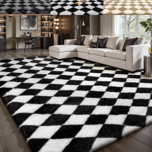 Kariert hochflor wohnzimmer - kariert,