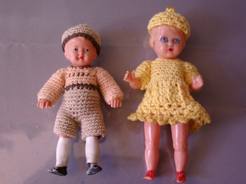 2sehr alte puppenkinder puppe - 2sehr,