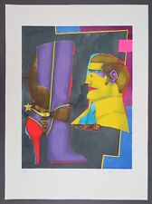 Richard Lindner, Tête d’homme, Farblithographie, 1973, handsigniert und numm.