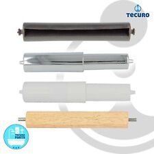 tecuro Ersatzrolle für WC-Papierhalter mit 118 mm Rollenbreite - weiß chrom schw