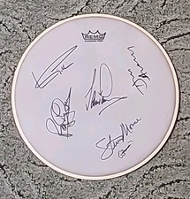 DEEP PURPLE signed Autogramm signiert 14" Drumhead Schlagzeugfell Trommelfell