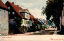 AK GRUSS AUS SCHLESIEN GNADENFREI REICHENBACH BRESLAU STRASSENANSICHT COL. 1907