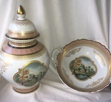 KAISER DEUTSCHE PORZELLANURNE & PASSENDE GRIFFSCHALE BELVEDERE