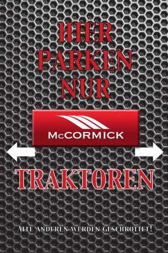Blechschild 20x30 mccormick - blechschild,