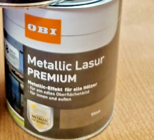 Hybrid Holzlasur Dickschichtlasur Holz Außen-Innen titan 750ml BEULE