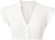 Dirndlbluse Flügelärmel