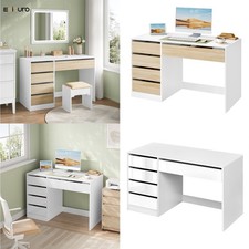 Computertisch Schreibtisch Bürotisch mit Stauraum 5 Schubladen Büro Tisch Modern