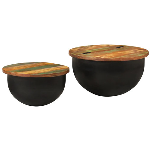 Tlg couchtisch set schwarz - 2-tlg., couchtisch-set