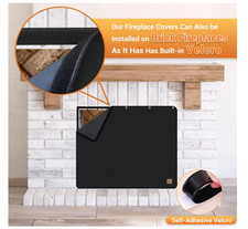 Magnetische Kaminabdeckung Kaminzugabdeckung für Innenkamine 99 cm B x 82 cm H