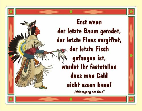 Indianer aufkleber weissagung - indianer,