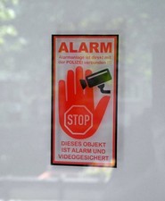 4 Stück ALARM STOP VIDEO