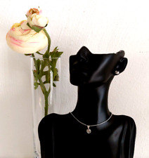 Schöne Rosenohrstecker & Anhänger in Weißgold von Alexander Sternen, neu!