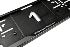 2 x Volkswagen Motorsport Kennzeichenhalter Kostenloser Versand