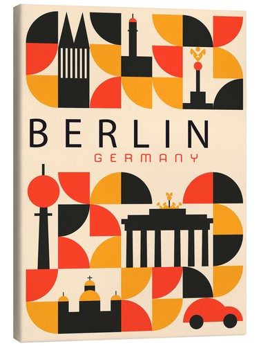 Leinwandbild retro berlin - retro,