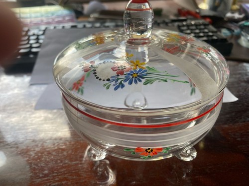 Alte glas bonboniere - alte,