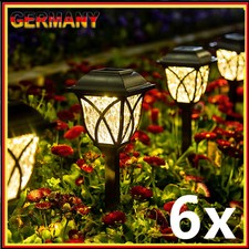 Solarleuchten Garten, 6er Set