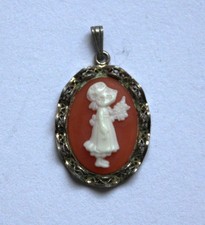 Vintage Anhänger Mädchen
